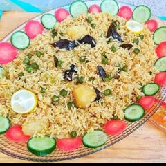 A picture of Matar Pulao.
