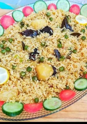 A picture of Matar Pulao.