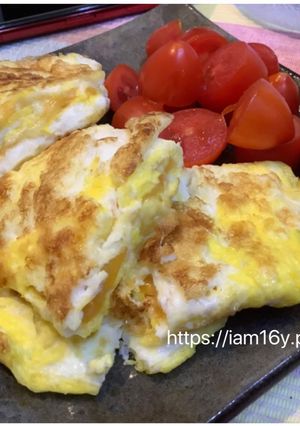 【簡易便當菜】起司煎蛋 的食譜成品照片