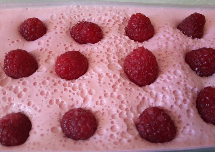 Mousse de frambuesa