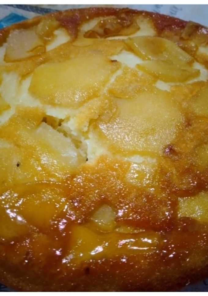 Una foto de Torta de manzana invertida 🥰