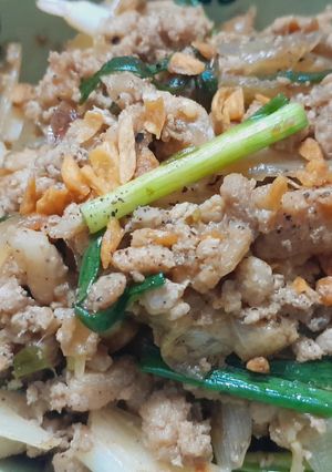 Hình của món Thịt xào hành tây.