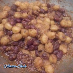 A picture of Kabuli chana rajma.