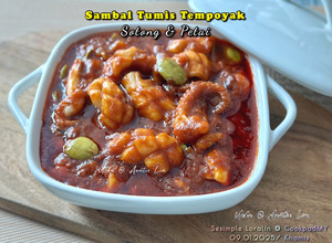 Gambar Sambal Tumis Tempoyak Sotong & Petai