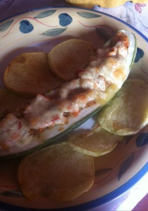 Una foto de Pepino relleno