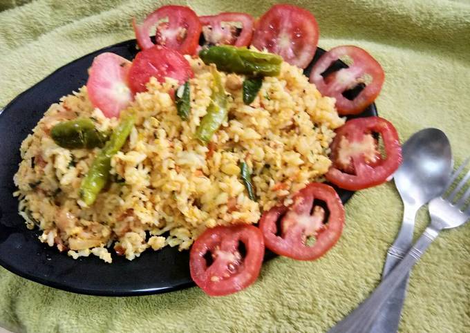 #Healthy junior...Desi egg fried rice