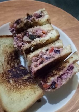Foto resep Sandwich Ikan Sayur