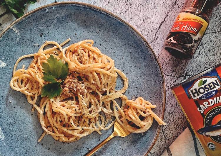 Resepi Sardine Mayo Spaghetti #phopbylinimohd #batch20 yang Lezat