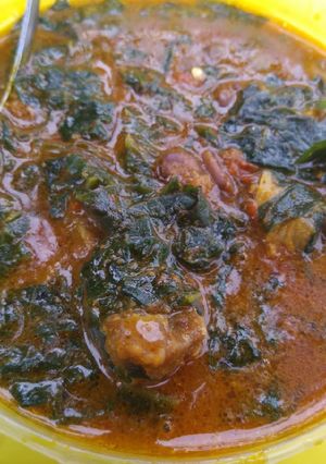 A picture of Ogbonno soup.