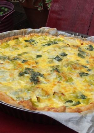 Une photo de Tarte feuilletée aux poireaux