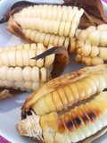 Choclos y camotes al horno