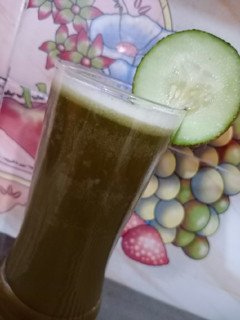 A picture of Cucumber juice🥒🍸.