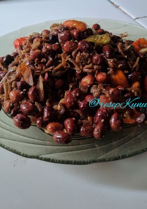 Foto resep TERI KACANG pedas gurih