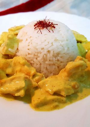 Una foto de Pollo al curry pa' unas prisas