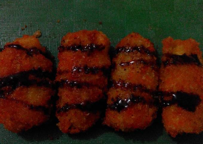 Pisang goreng balut tepung roti