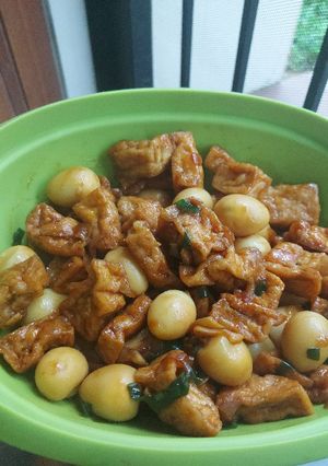Foto resep Tahu telur puyuh saos tiram