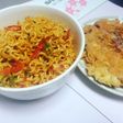 Mie goreng + dadar mie