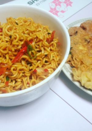 Foto resep Mie goreng + dadar mie