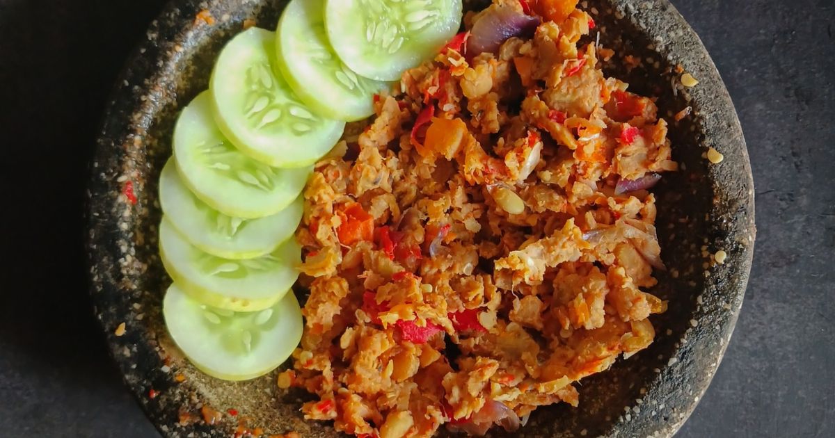 Sambel Tempe Bakar Kencur (diet friendly)