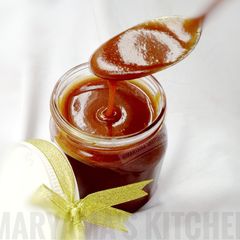 A picture of Simple salted caramel sauce.