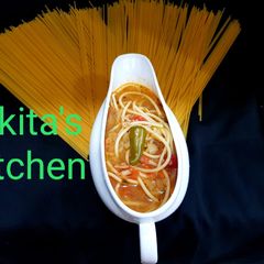 A picture of Veg Thukpa.