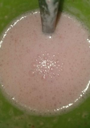 Una foto de Licuado de proteína sabor vainilla