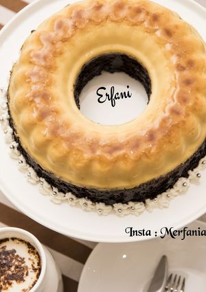 عکسی از دستور فلن کیک _ کیک کارامل