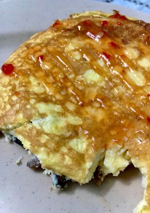 Hình của món Trứng rán nấm.