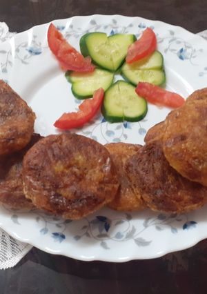 عکسی از دستور کبه سیب زمینی🥔 (چالش لذت آشپزی در خانواده)