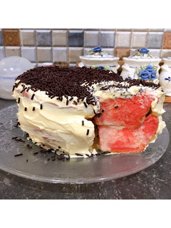Foto resep Strawberry Buttercream Cake