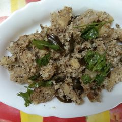 A picture of Microwave Raw Banana Pepper Curry.