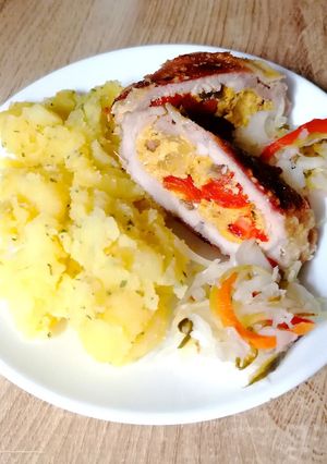 Tojásos töltött karaj recept fotója