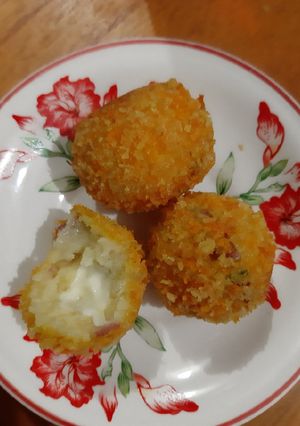 Foto resep Bola bola kentang daging asap