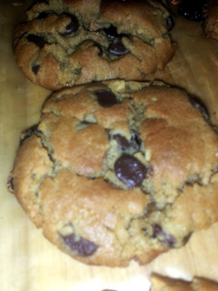 A picture of Peanut Choc Chip cookies.