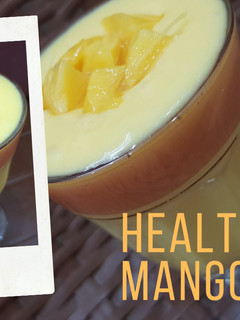A picture of Healthy mango milk shake.
