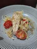 Fish sauteed in butter & onions