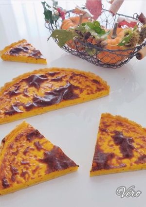 Une photo de Tarte au potimarron/cancoillotte