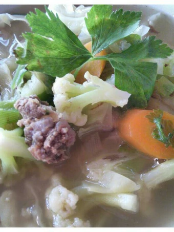 Cara Gampang Menyiapkan Resep Sayur sop ndeso dg daging tetelan sapi yang Bisa Manjain Lidah
