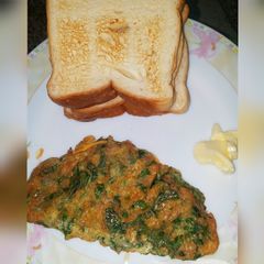 A picture of Spinach & cheese omelette.