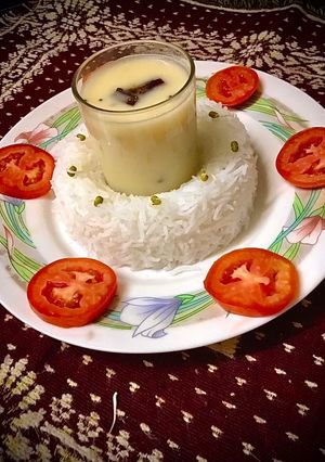 A picture of Gujarati Curry Rice.