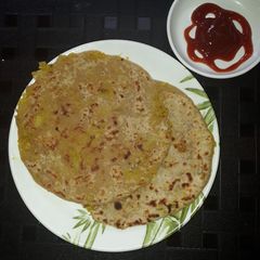 A picture of Bottle Gourd/ lauki paratha.