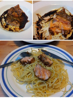 A picture of tasty baked salmon.