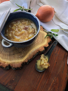 Foto di Zuppa di cipolle leggera