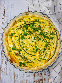 Quiche mit Zucchini und Feta Rezepthauptbild
