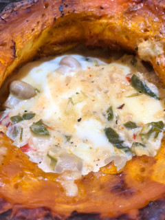 Una foto de Zapallo relleno al horno