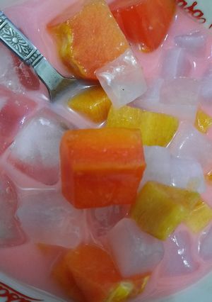Foto resep Es buah ala kadarnya
