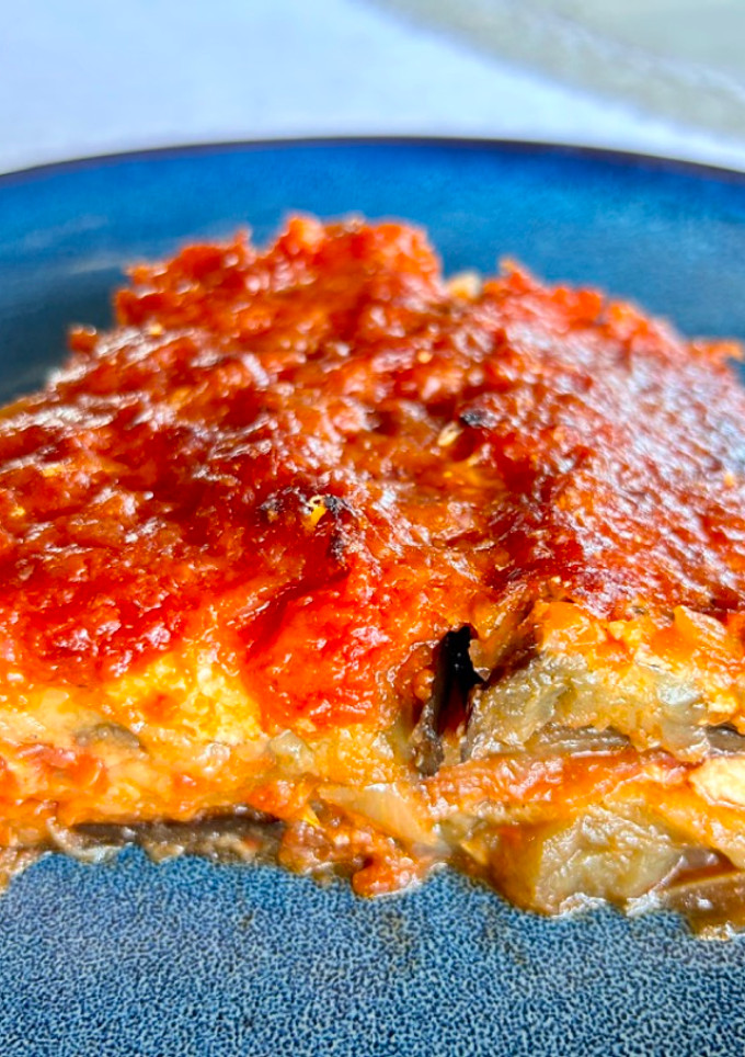 Una foto de Parmesana de berenjenas