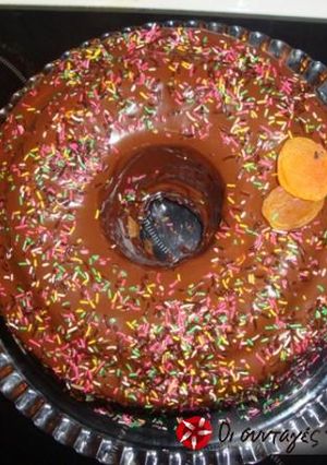 Φωτογραφία της συνταγής Σοκολατένιο cake με επικάλυψη σοκολάτας