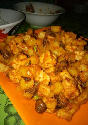 Foto resep Sambal goreng kentang, tahu, hati ayam