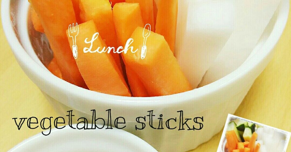 Vegetable Sticks With Miso Mayo Dip Recipe By あんごるぁうさぎ